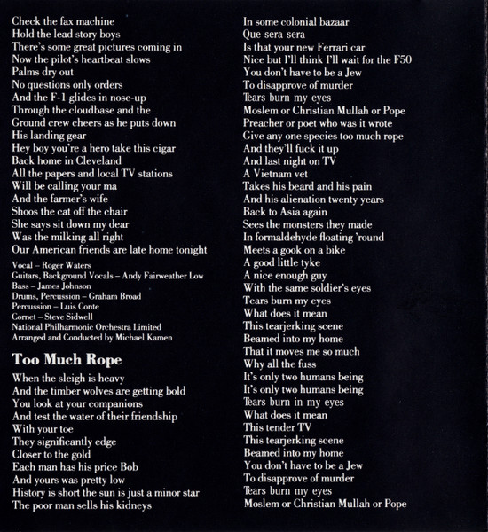 Roger Waters - Amused To Death (CD, Album)