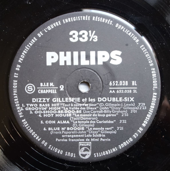 Dizzy Gillespie Et Les Double-Six* - Dizzy Gillespie Et Les Double-Six (LP, Album)