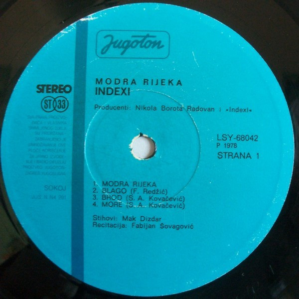 Indexi - Modra Rijeka (LP, Album)