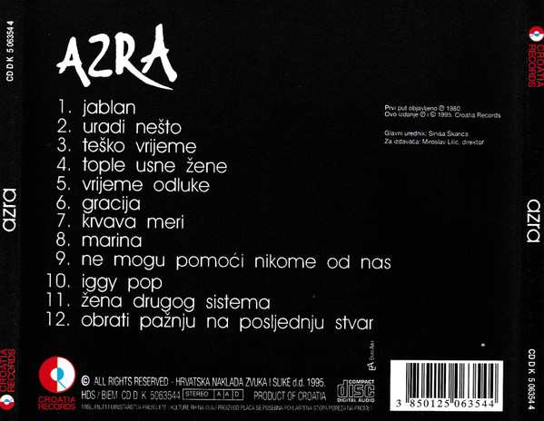 Azra (3) - Azra (CD, Album, RE)