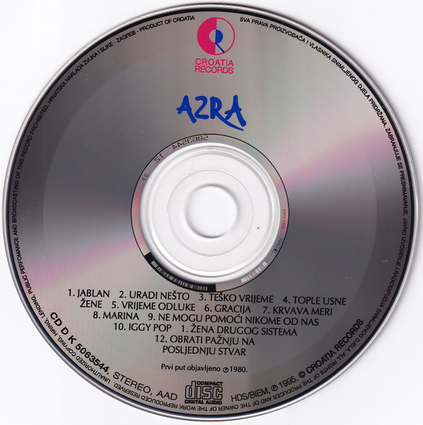 Azra (3) - Azra (CD, Album, RE)