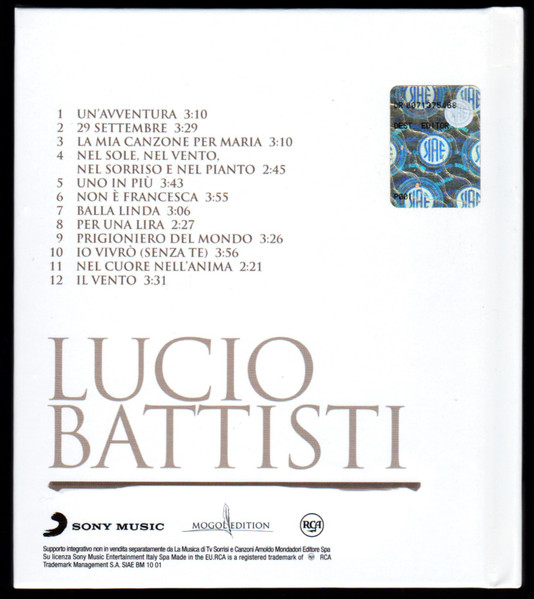 Lucio Battisti - Lucio Battisti (CD, Album, RE)