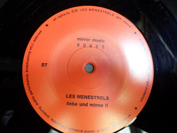 Les Menestrels - Liebe Und Minne (LP, Album)
