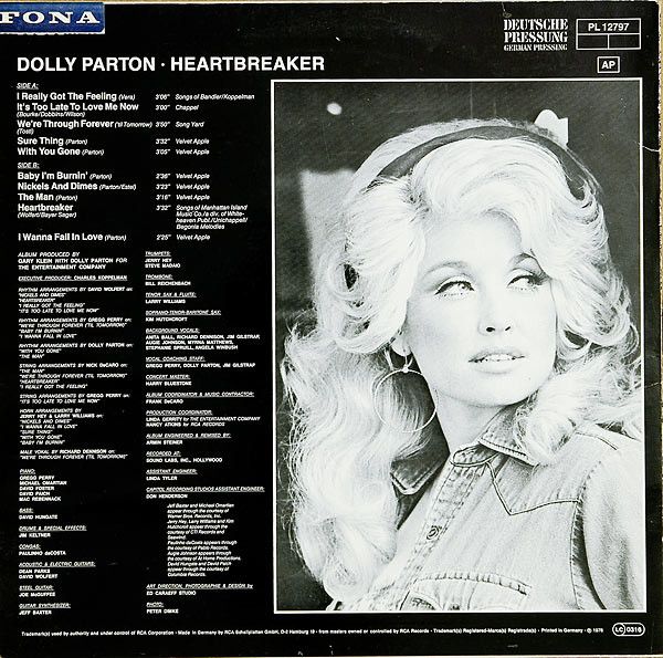 Dolly Parton - Heartbreaker (LP, Album)
