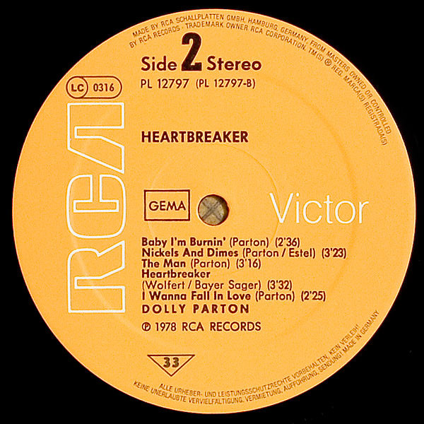 Dolly Parton - Heartbreaker (LP, Album)