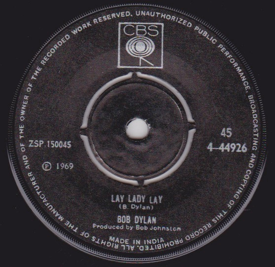 Bob Dylan - Lay Lady Lay / Peggy Day (7