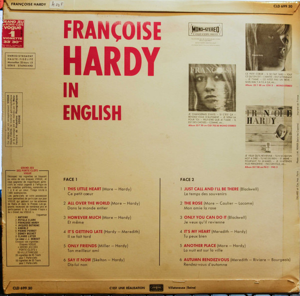 Françoise Hardy - In English (LP, Album)