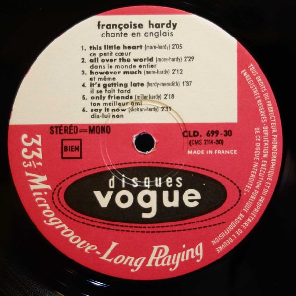 Françoise Hardy - In English (LP, Album)
