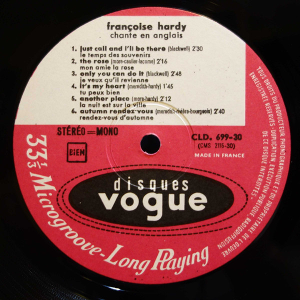 Françoise Hardy - In English (LP, Album)