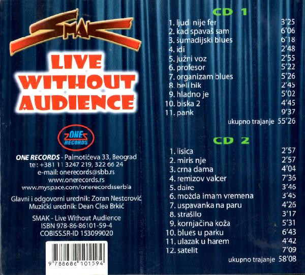 Smak (3) - Live Without Audience (2xCD, Album, RE)