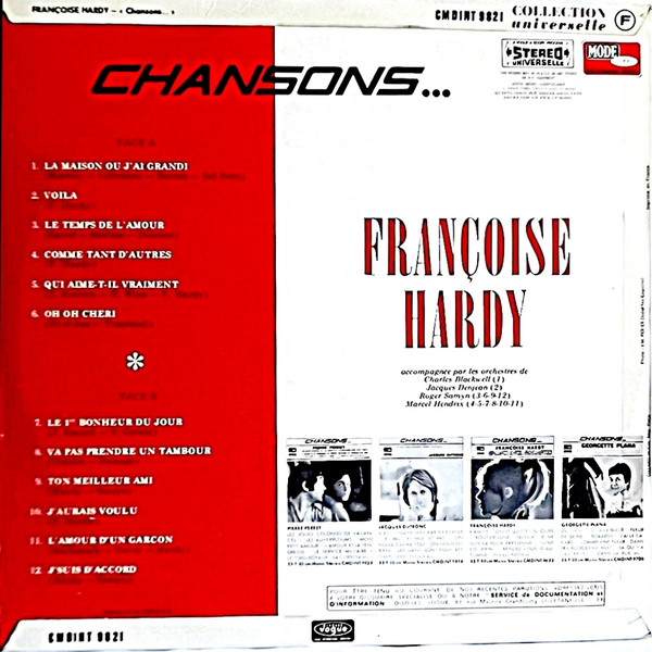 Françoise Hardy - Chansons... (LP, Comp)