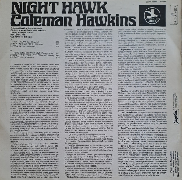 Coleman Hawkins With Eddie 