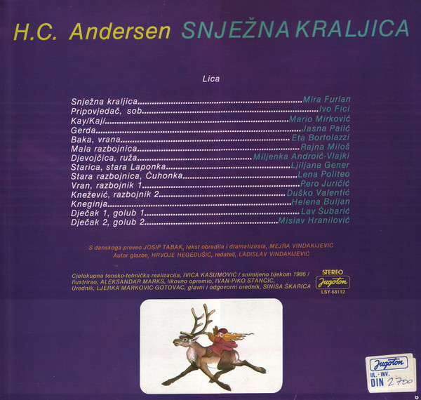 H.C. Andersen* - Snježna Kraljica (LP, Gat)