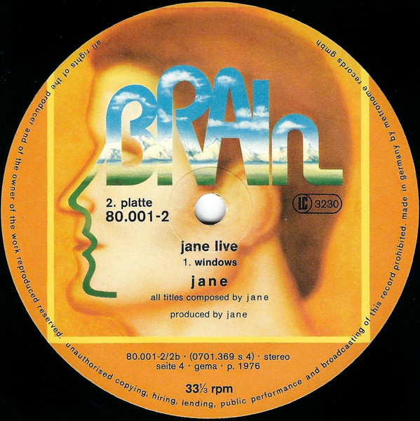 Jane - Jane Live (2xLP, Album, RP)