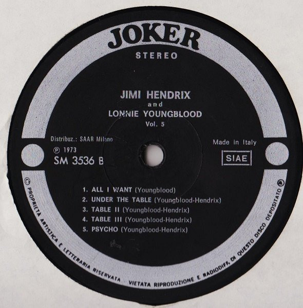 Jimi Hendrix - Lonnie Youngblood - Together (Vol. 5) (LP, RE)