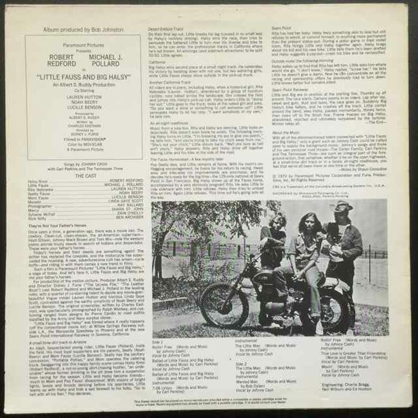 Johnny Cash With Carl Perkins And The Tennessee Three - Little Fauss And Big Halsy (LP, Album)