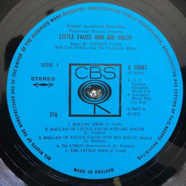 Johnny Cash With Carl Perkins And The Tennessee Three - Little Fauss And Big Halsy (LP, Album)