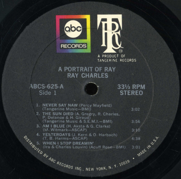 Ray Charles - A Portrait Of Ray (LP, Album)