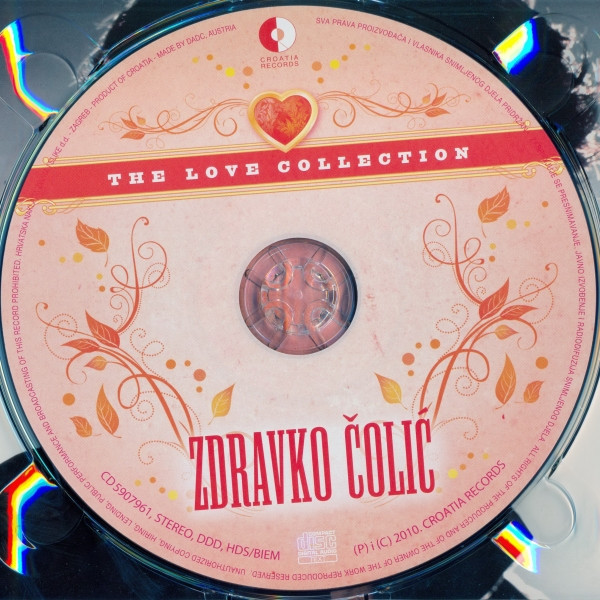 Zdravko Čolić - Najljepše Ljubavne Pjesme (CD, Comp)
