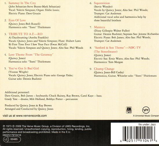 Quincy Jones - You've Got It Bad Girl (CD, Album, RE, RM)