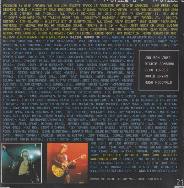 Bon Jovi - One Wild Night: Live 1985-2001 (CD, Album)