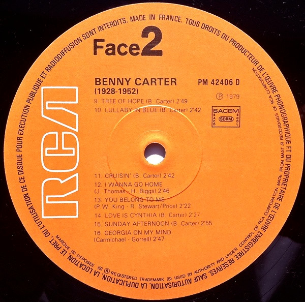 Benny Carter - Benny Carter (1928-1952) (2xLP, Comp)