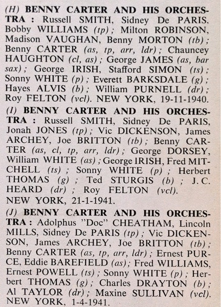 Benny Carter - Benny Carter (1928-1952) (2xLP, Comp)