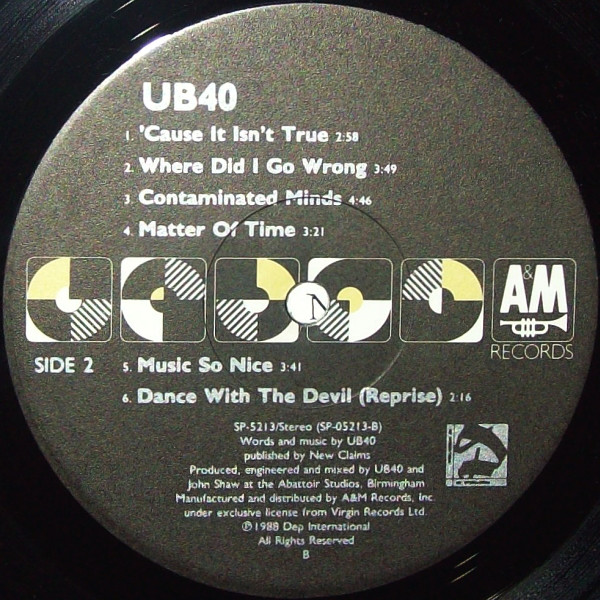 UB40 - UB40 (LP, Album, B =)
