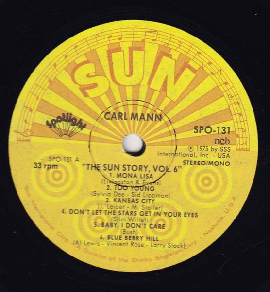Carl Mann - The Sun Story Vol.6 (LP, Comp)