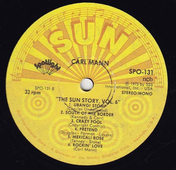 Carl Mann - The Sun Story Vol.6 (LP, Comp)