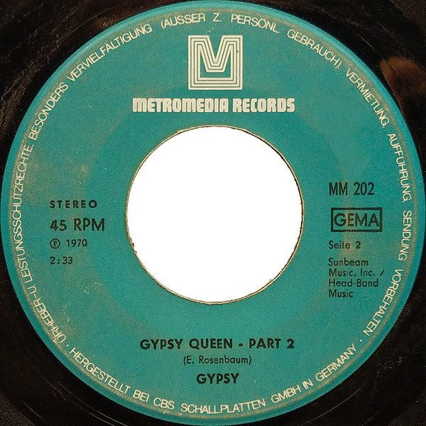 Gypsy (15) - Gypsy Queen - Part 1 / Gypsy Queen - Part 2 (7
