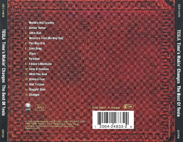 Tesla - Time's Makin' Changes - The Best Of Tesla (CD, Comp)