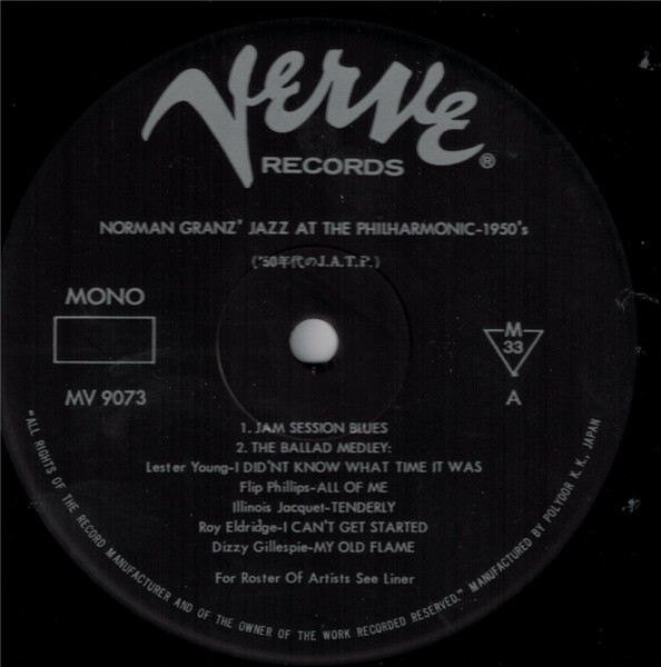 Norman Granz' Jazz At The Philharmonic* - 1950s (3xLP, Mono + Box)