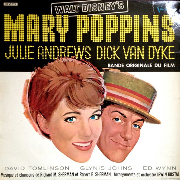 Various - Walt Disney's Mary Poppins (Bande Originale Du Film) (LP, Album, Mono)