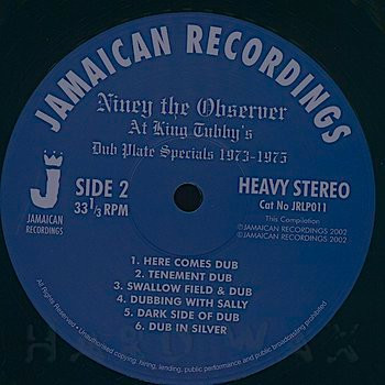 Niney The Observer - At King Tubby's (Dub Plate Specials 1973-1975) (LP, Comp)