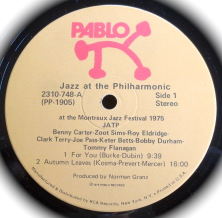 Various - JATP (Jazz At The Philharmonic At The Montreux Jazz Festival 1975) (LP, Album, Ind)