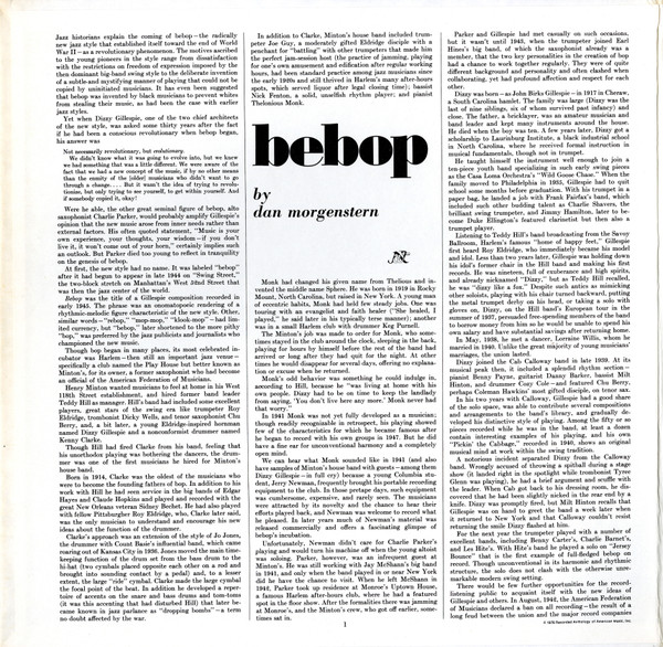 Various - Bebop (LP, Comp, Mono, Gat)
