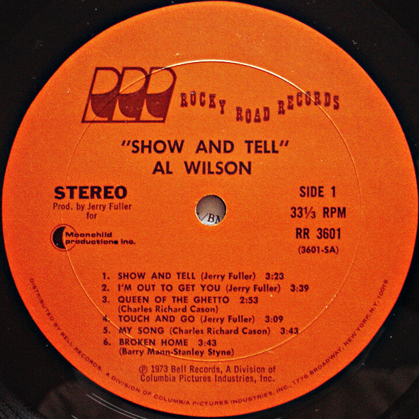 Al Wilson - Show And Tell (LP, Album)