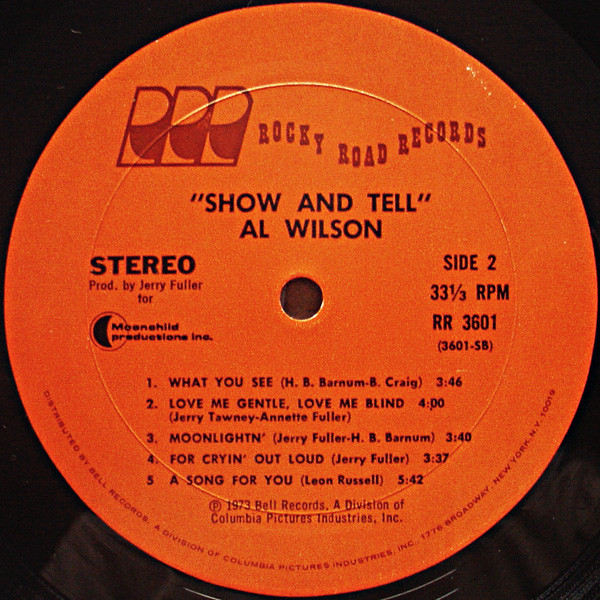 Al Wilson - Show And Tell (LP, Album)