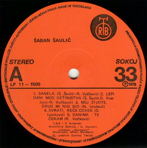 Šaban Šaulić - Dodji Da Ostarimo Zajedno (LP, Album, RP, S/Edition, 3rd)