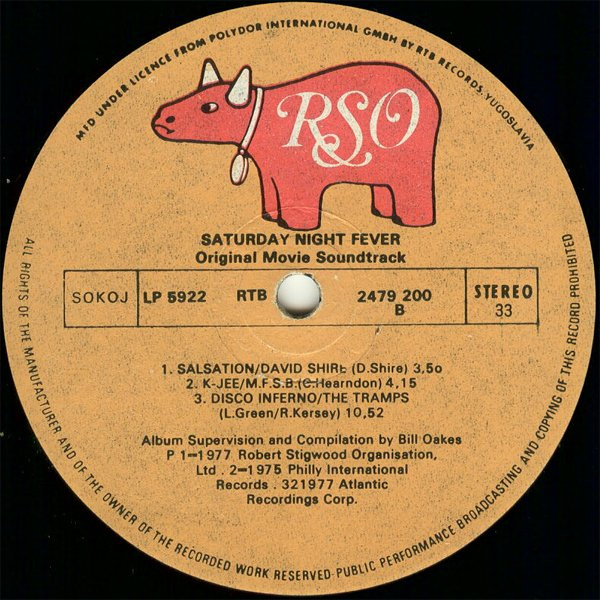 Various - Saturday Night Fever (The Original Movie Sound Track) (2xLP, Album, Comp, RE)