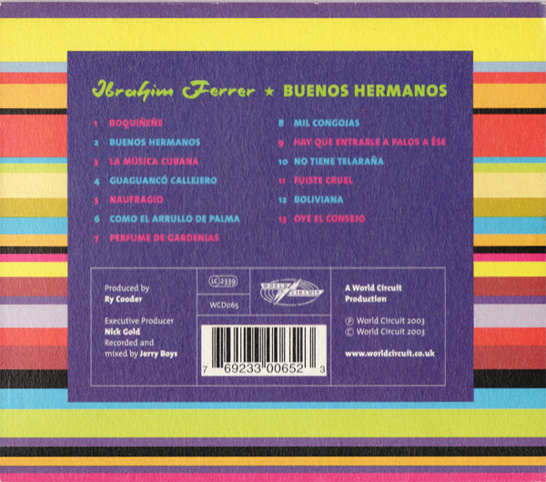 Ibrahim Ferrer - Buenos Hermanos (CD, Album)