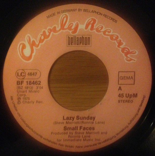 Small Faces - Lazy Sunday / Rollin' Over (7