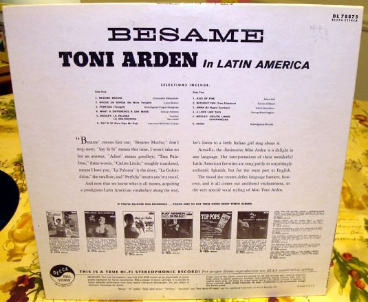 Toni Arden - Besame! (LP, Album)