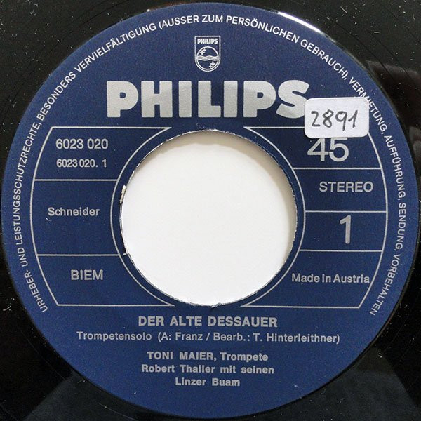 Robert Thaller Mit Seinen Linzer Buam* - Der Alte Dessauer / Bayrische Polka (7