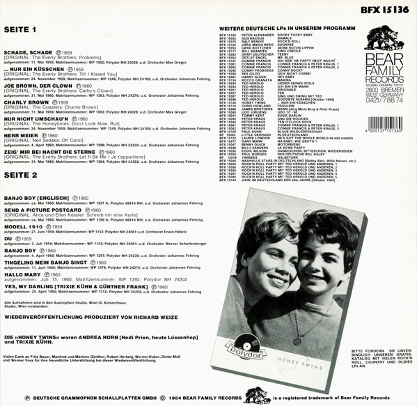 Honey Twins - ...Nur Ein Küsschen (LP, Comp)