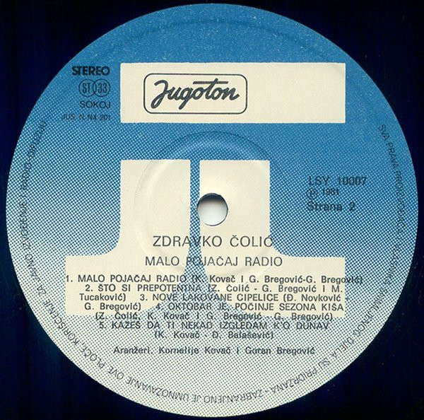 Zdravko Čolić - Malo Pojačaj Radio (LP, Album, RP)