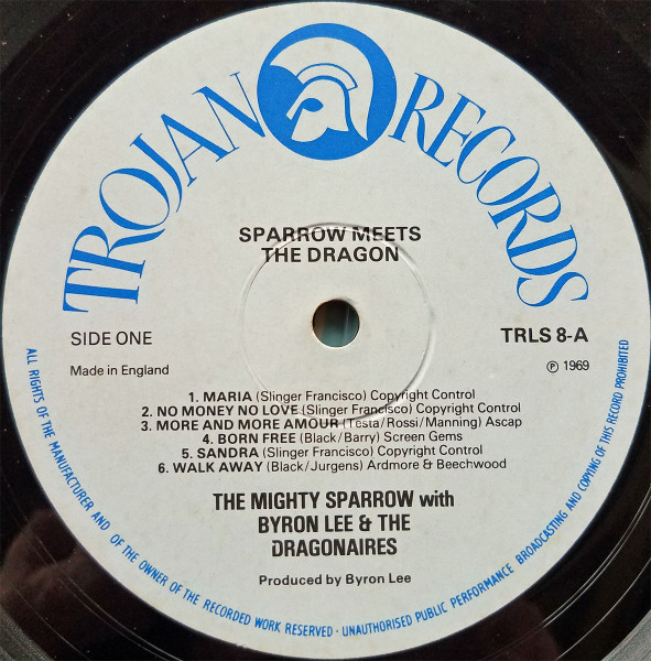 The Mighty Sparrow* With Byron Lee And The Dragonaires - Sparrow Meets The Dragon (LP, Album, RE)