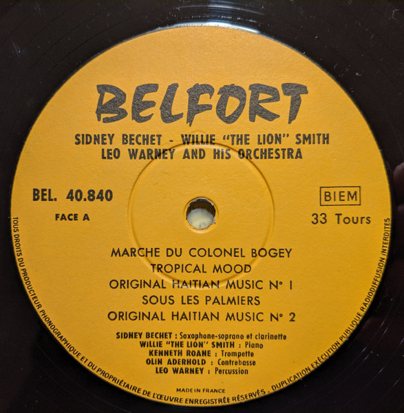 Sidney Bechet, Willie