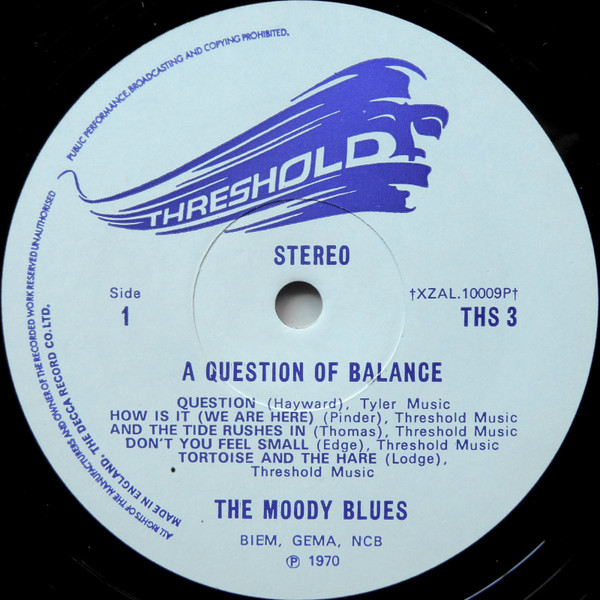 The Moody Blues - A Question Of Balance (LP, Album, Gat)